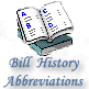 Bill History Abbreviations - Opens into a new window